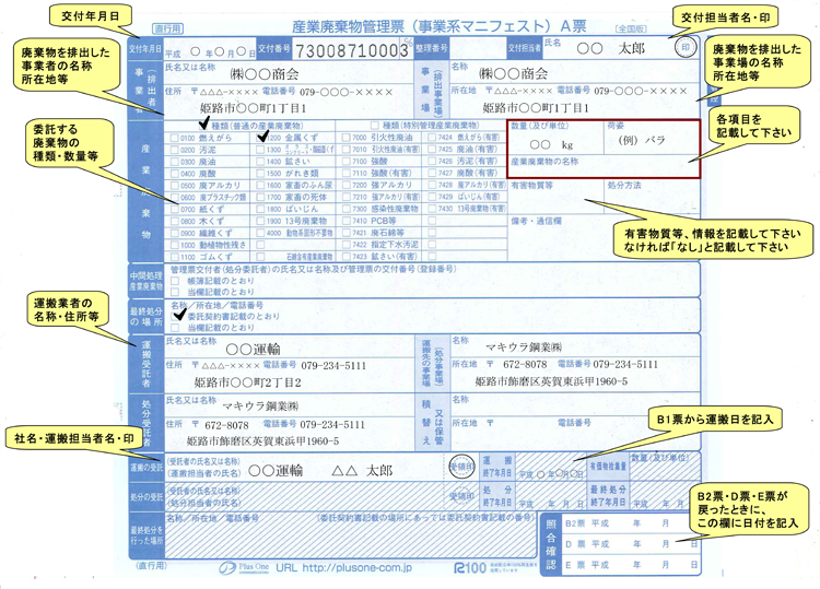 マニフェスト・計量証明｜兵庫県姫路市｜金属スクラップ・廃自動車 